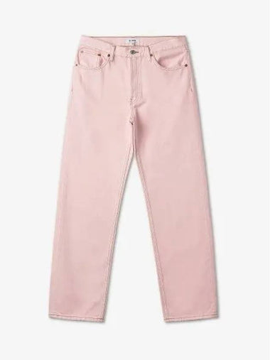 REDONE Loose Long Denim Pants Washed Pink 18403WLOSLNGWP - RE/DONE - BALAAN 1