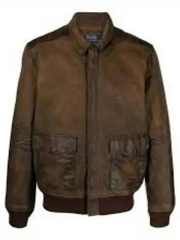 leather flight jacket beige - POLO RALPH LAUREN - BALAAN 1