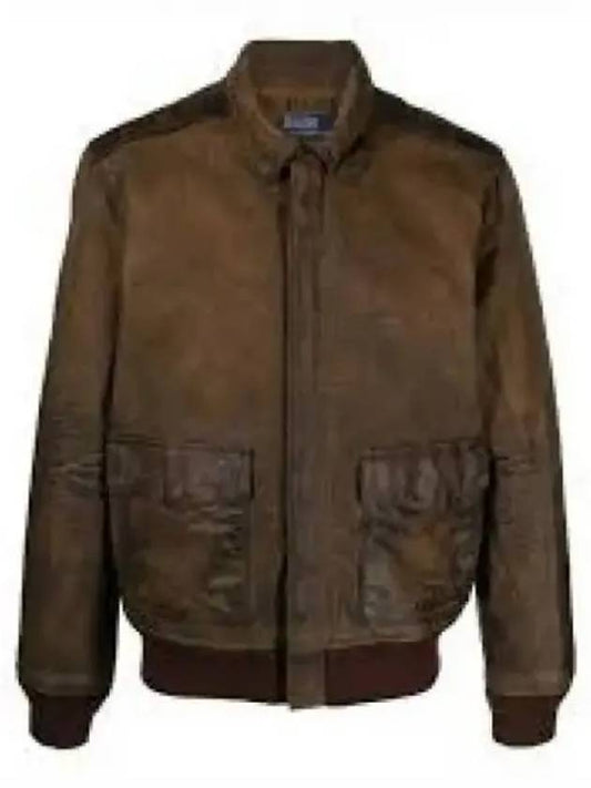 leather flight jacket beige - POLO RALPH LAUREN - BALAAN 2