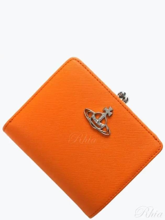 ORB Logo Half Wallet Orange - VIVIENNE WESTWOOD - BALAAN 2