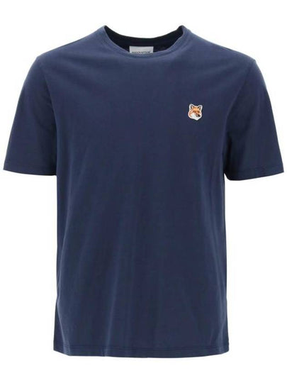 Fox Head Patch Classic Short Sleeve T-Shirt Ink Blue - MAISON KITSUNE - BALAAN 2