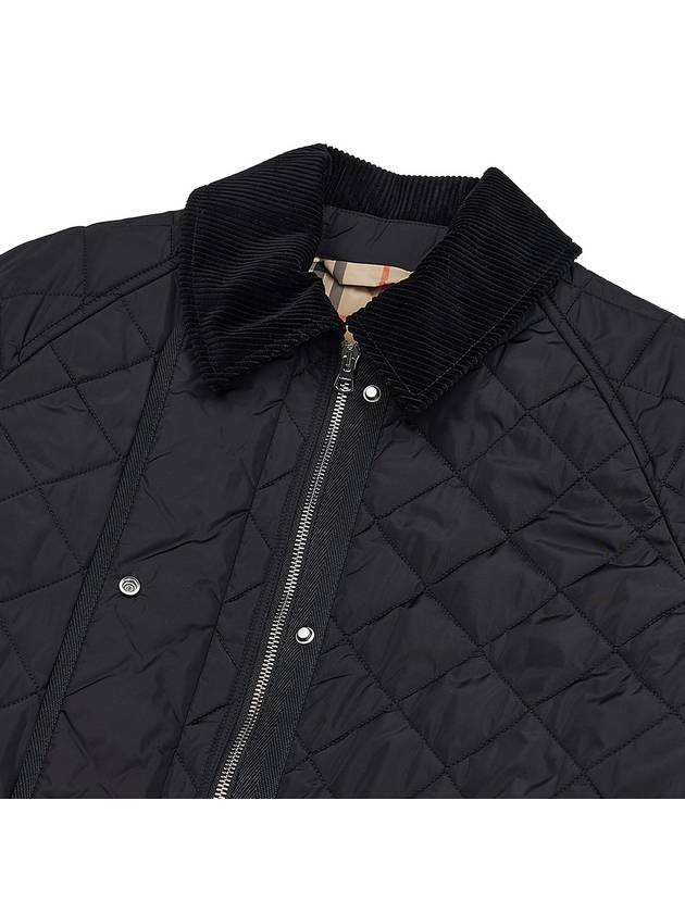 Diamond Quilted Nylon Jacket Black - BURBERRY - BALAAN 11