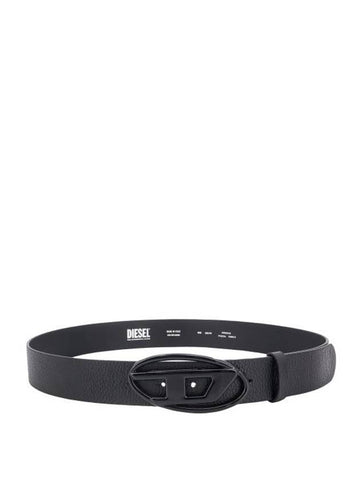 B 1DR Leather Belt Black - DIESEL - BALAAN 1