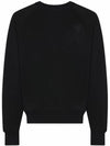 Heart Logo Overfit Sweatshirt Black - AMI - BALAAN 1