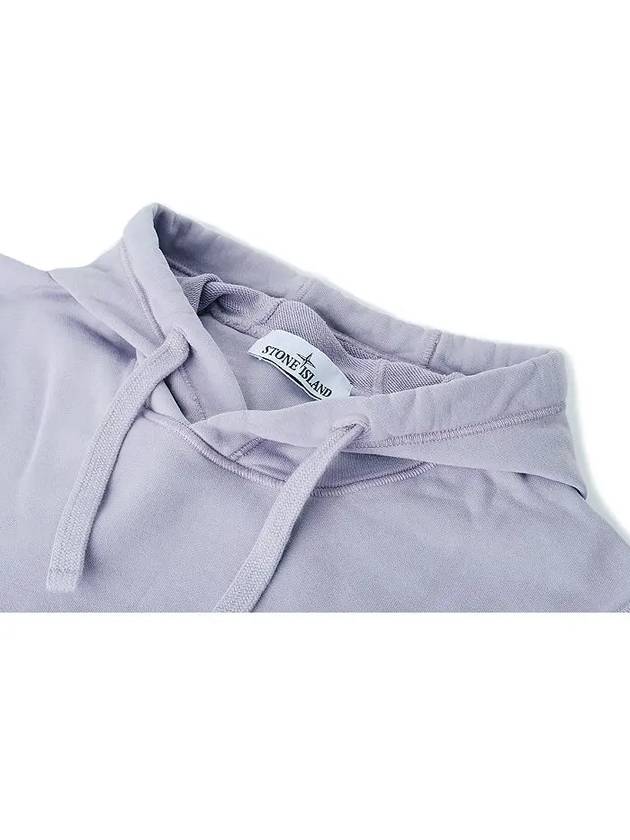 Signature Logo Patch Hoodie Lavender - STONE ISLAND - BALAAN 4