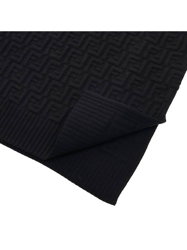 FF logo embossed pullover knit top black - FENDI - BALAAN.