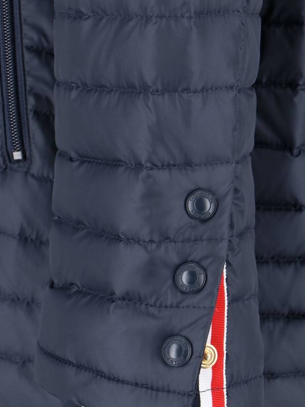 Men's 4 Bar Hooded Padding Navy - THOM BROWNE - BALAAN 5