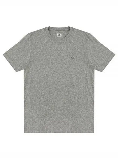 Mini Logo Printing Short Sleeve T-Shirt Grey - CP COMPANY - BALAAN 2