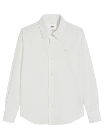 De Coeur Classic Long Sleeve Shirt White - AMI - BALAAN 1