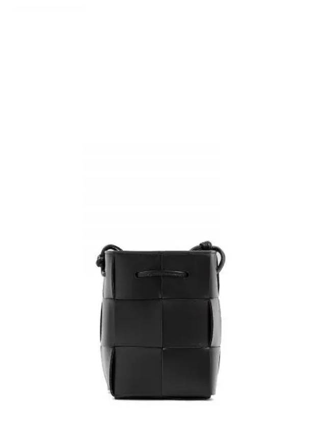 Intrecciato Cassette Small Bucket Bag Black - BOTTEGA VENETA - BALAAN 2