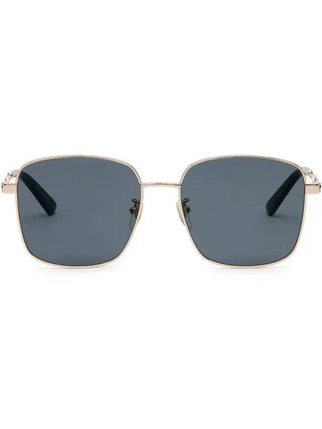 Eyewear Square Metal Sunglasses Grey - GUCCI - BALAAN 4