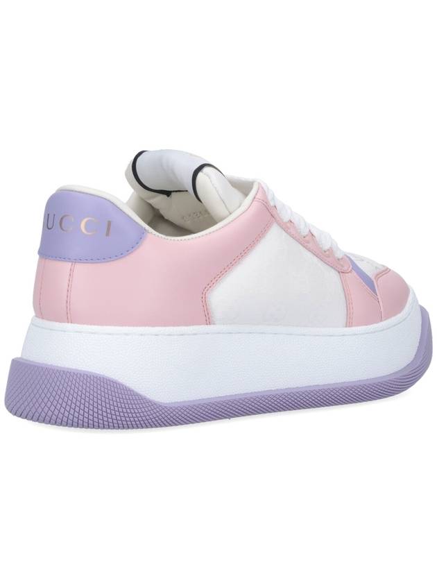 Screener Low Top Sneakers Pink Lilac - GUCCI - BALAAN 5