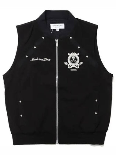 Prince Studded Zipper Vest Black - MARK & LONA - BALAAN 1