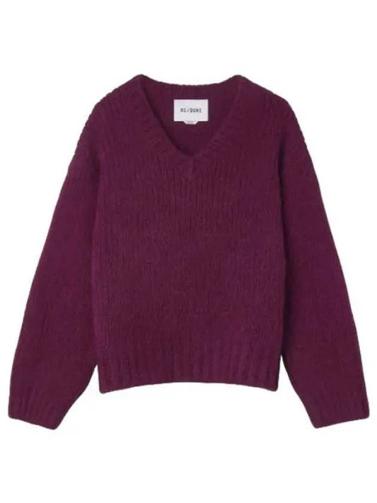 Benek pullover knit plum - RE/DONE - BALAAN 1