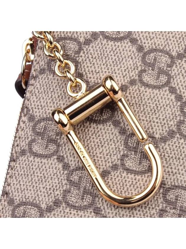 GG Supreme Mini Pouch Key Holder Beige - GUCCI - BALAAN 3