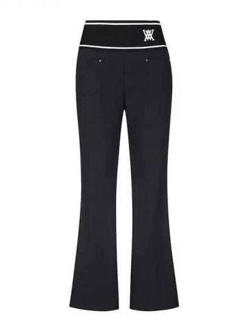 Anew Women s Logo Band Boots Walker Cut Long Pants Trousers BK Domestic Product GQCY24062063959 - ANEWGOLF - BALAAN 1