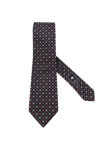 GG Dot Pattern Silk Tie Red White Black - GUCCI - BALAAN 1