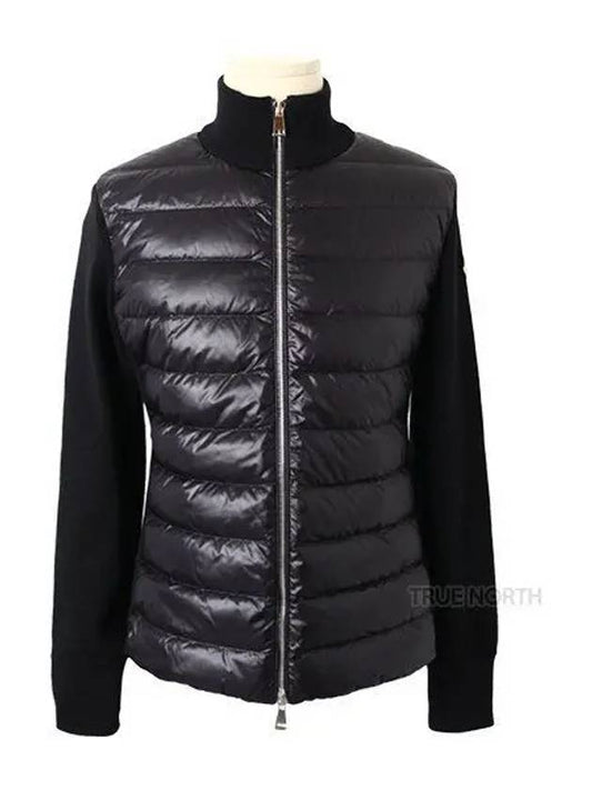 Women 9B00025 M1131 999 Mix Padded Zip up Jacket Jumper Black 1061505 - MONCLER - BALAAN 1