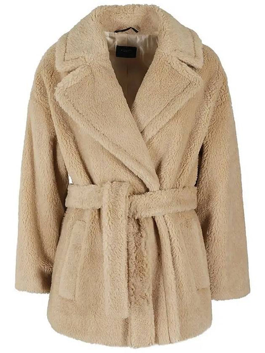 RAMINO Belted Fur Coat Beige 2415081071 005 - MAX MARA - BALAAN 2