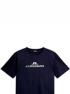 Alpha Short Sleeve T-Shirt Navy - J.LINDEBERG - BALAAN 2