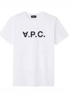 Men's VPC Logo Short Sleeve T-Shirt White - A.P.C. - BALAAN 2