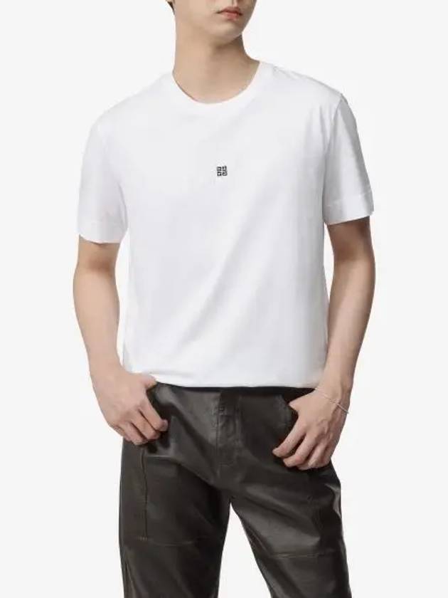 4G Logo Cotton Short Sleeve T-shirt White - GIVENCHY - BALAAN 2