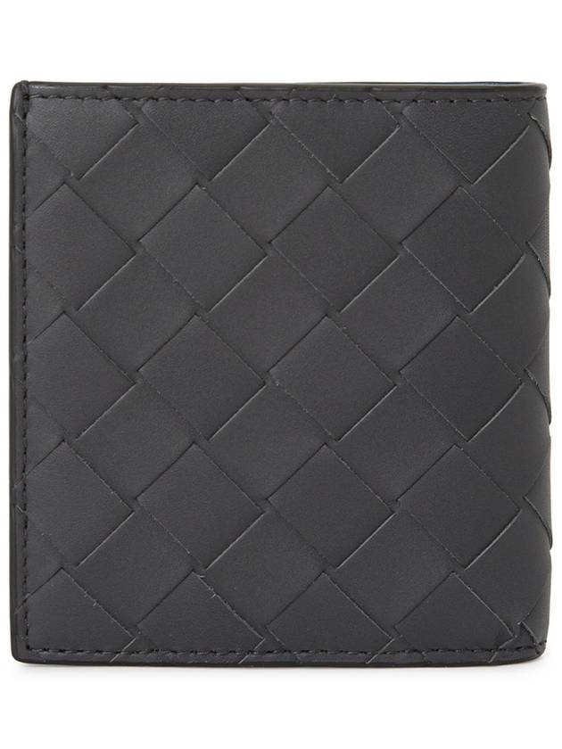 Intrecciato Slim Half Wallet Charcoal - BOTTEGA VENETA - BALAAN 3