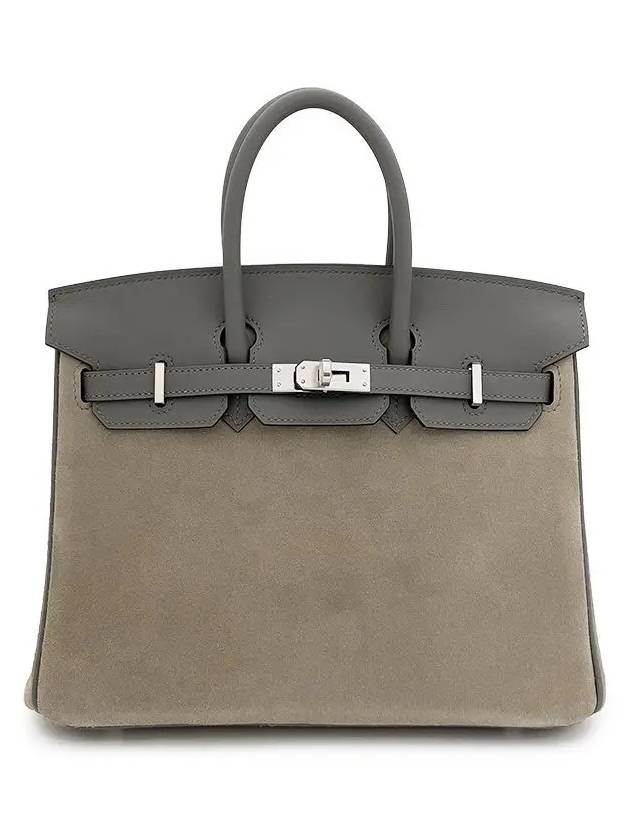 Doblis Birkin 25 Grismayer Griscaille silver engraved U engraved 4HH0173 - HERMES - BALAAN 1