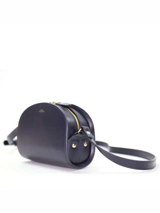 Demi Lune Mini Half Moon Cross Bag Navy - A.P.C. - BALAAN.