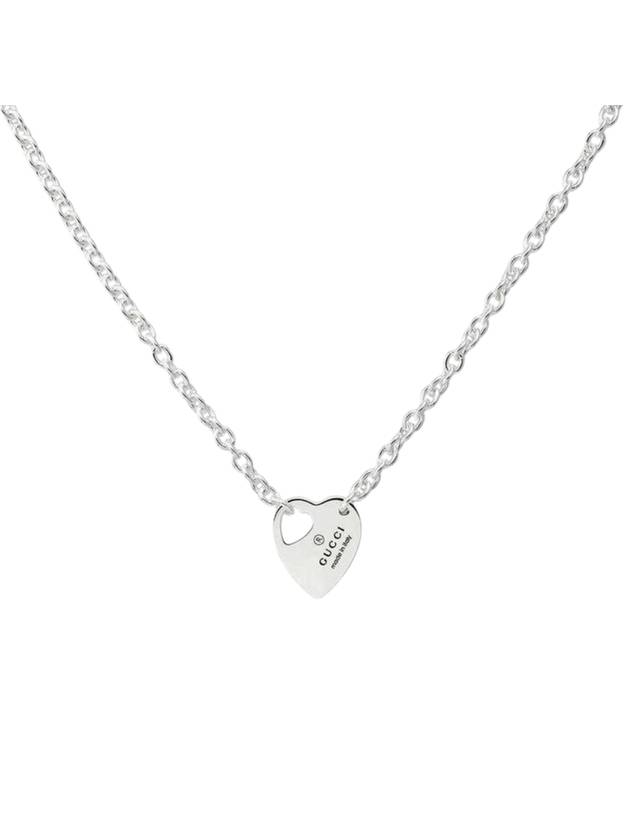 Trademark Chain Pendant Necklace Silver - GUCCI - BALAAN 1