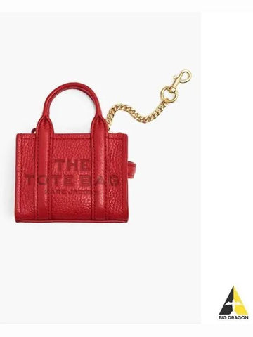 Leather The Nano Tote Charm True Red MBACW24001REX - MARC JACOBS - BALAAN 1