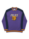 18FW Burning Bulldog Crew Neck Purple Bunning Bulldog Crew Purple - PALACE - BALAAN 5