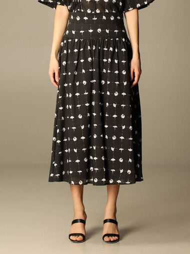 Alysi skirt in floral patterned fabric - ALYSI - BALAAN 1