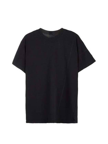 Essentials Embroidered Logo Short Sleeve T-Shirt Black - A-COLD-WALL - BALAAN 1