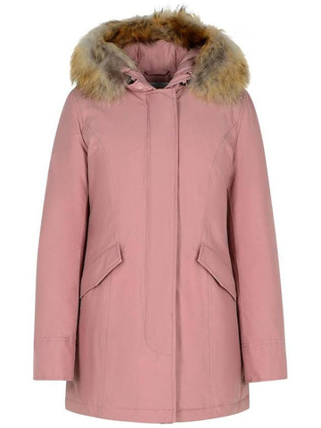 Woolrich 'Artic' Pink Cotton Blend Parka - WOOLRICH - BALAAN 1