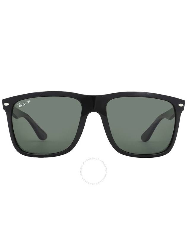 Ray Ban Boyfriend Two Green Square Unisex Sunglasses RB4547 601/58 60 - RAY-BAN - BALAAN 1