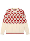 Classic pattern pullover sweater CREAM MAN - MALBON GOLF - BALAAN 1