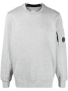 Men's Light Fleece Lens Wappen Sweatshirt Grey - CP COMPANY - BALAAN 1