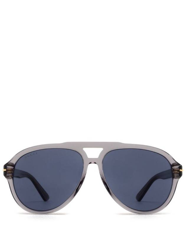 Sunglasses GG1443S 005 TRANSPARENT GRAY - GUCCI - BALAAN 2