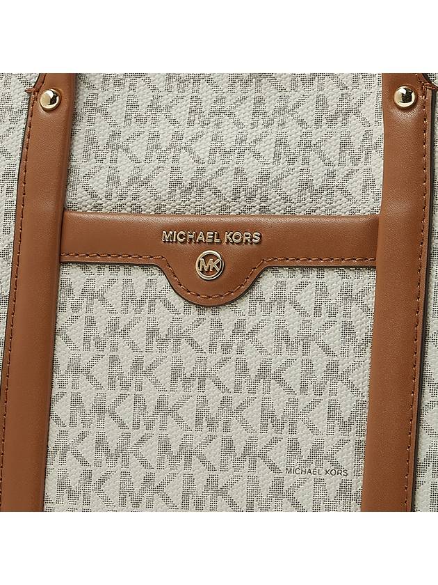 Sullivan Small Logo Top Zip Tote Bag Vanilla - MICHAEL KORS - BALAAN 8