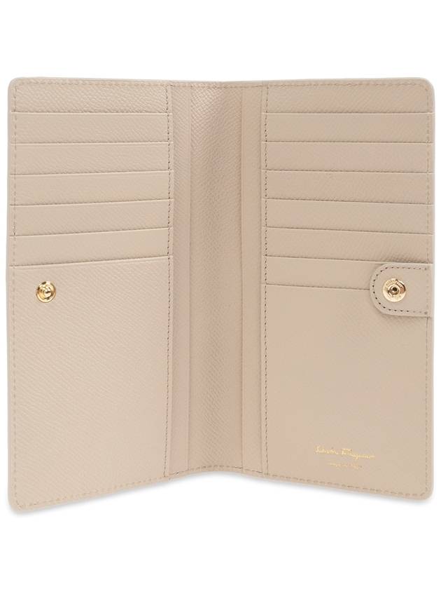 FERRAGAMO Leather Wallet, Women's, Beige - SALVATORE FERRAGAMO - BALAAN 2