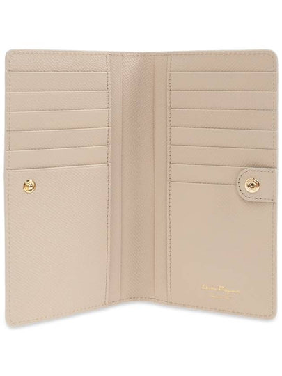 FERRAGAMO Leather Wallet, Women's, Beige - SALVATORE FERRAGAMO - BALAAN 2