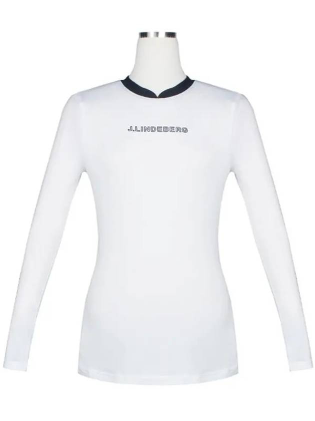 Meja Polyester Long Sleeve T-Shirt White - J.LINDEBERG - BALAAN 3