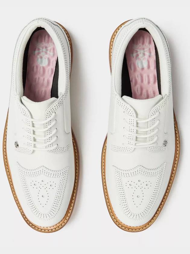 Men's Perforated Brogue Gallivanter Spikeless White - G/FORE - BALAAN 3