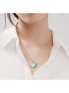 Tiffany Return to Blue Double Heart Tag Pendant Silver Necklace - TIFFANY & CO. - BALAAN 1