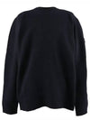 Crew Neck Knit Top Navy - STONE ISLAND - BALAAN 2