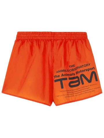 Kids Logo Printing Short Pants Orange S24081 037BZ - THE ANIMALS OBSERVATORY - BALAAN 1