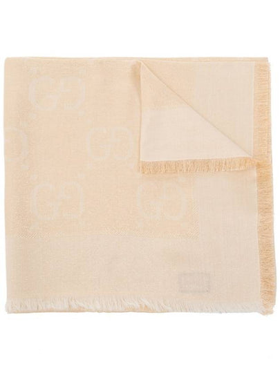 GG Lame Jacquard Muffler Beige - GUCCI - BALAAN 2