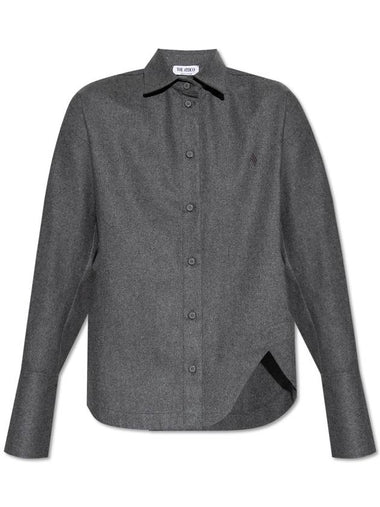 The Attico Wool Shirt, Women's, Grey - THE ATTICO - BALAAN 1