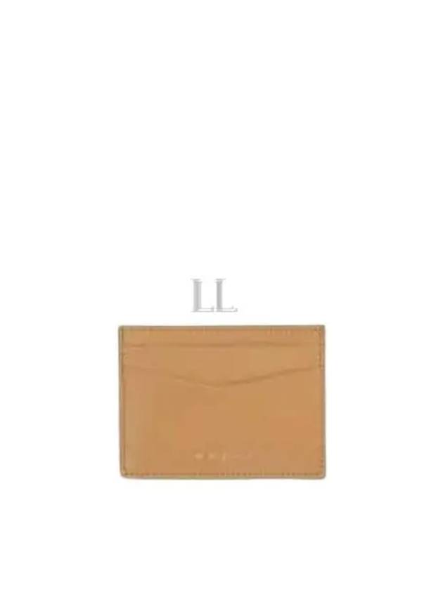 Debossed Logo Card Wallet Sand - MARNI - BALAAN 2